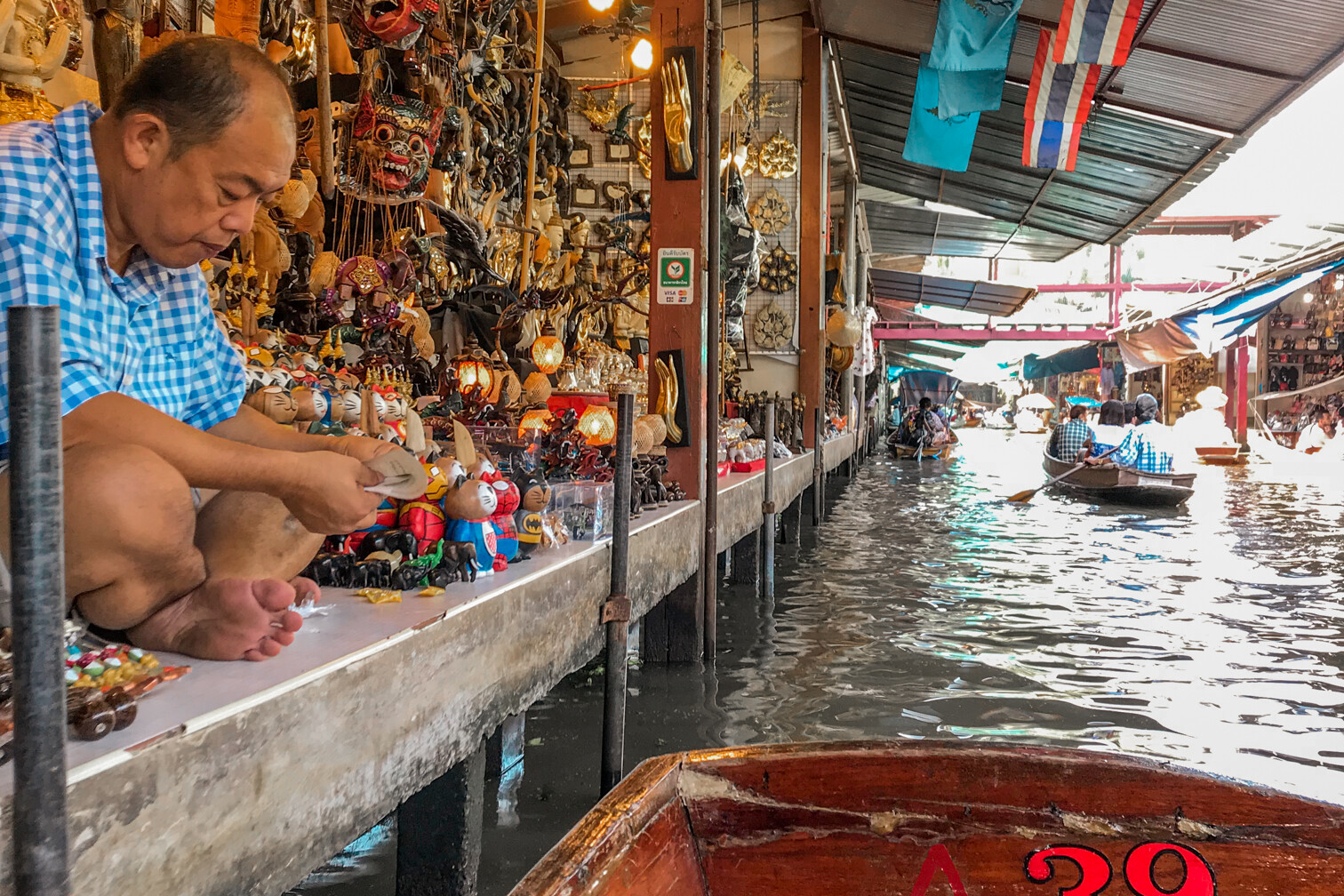 Mercado Flutuante Damnoen Saduak