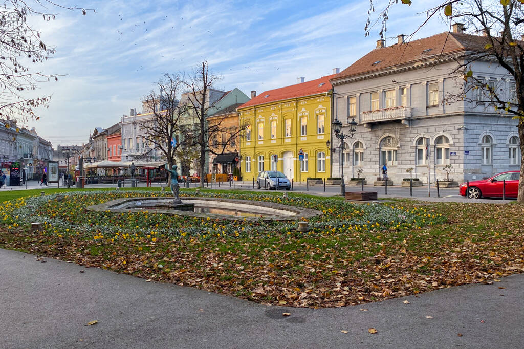 Parque Danubio em Novi Sad