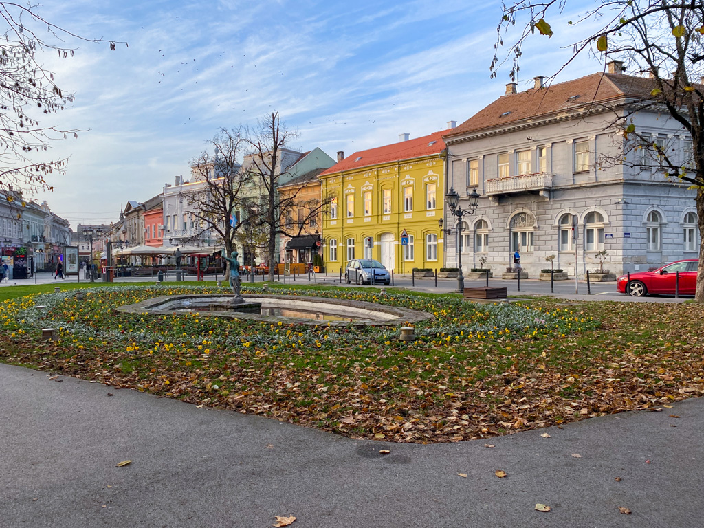 Parque Danubio em Novi Sad