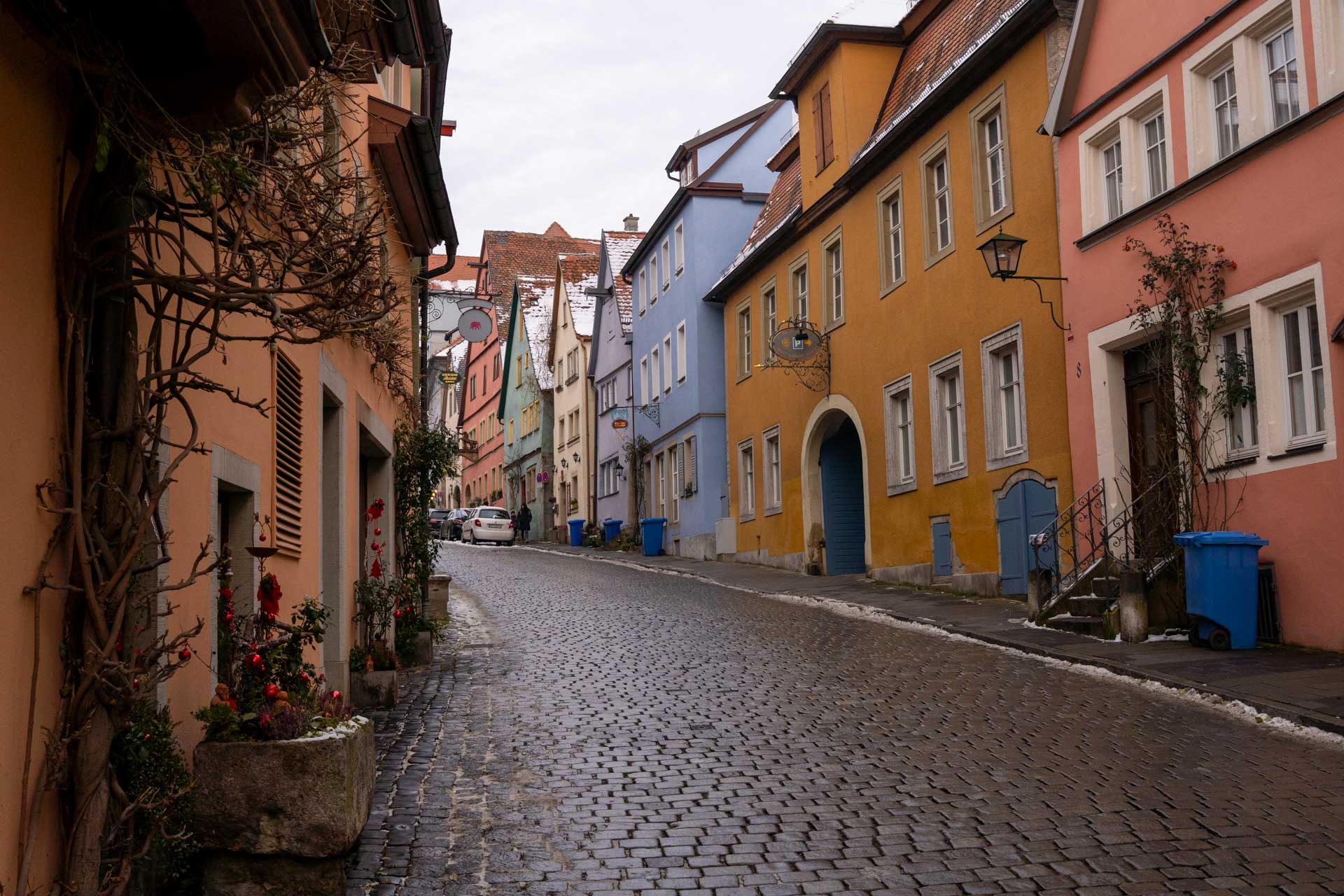 Ruas de Rothenburg na Alemanha